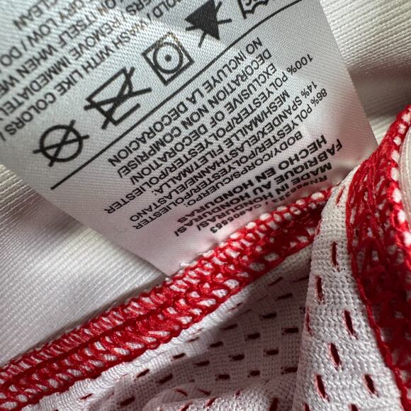 Georgia Rutgers Nike Football Jersey Mens Sz L Black Red Striped Throwback #19 - Picture 5 of 9